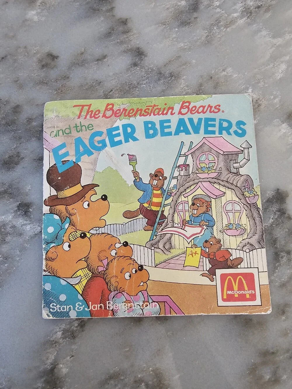 Vintage 1990 McDonalds Happy Meal Book The Berenstain Bears and Eager Beavers